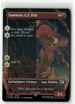 Summon: G.F. Ifrit Borderless FOIL FINAL FANTASY MTG NM - Image 1