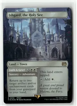 Ishgard, the Holy See Borderless FOIL FINAL FANTASY MTG NM - Image 1