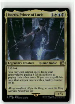Noctis, Prince of Lucis FOIL FINAL FANTASY MTG NM - Image 1