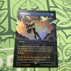 SWAN SONG MAGIC THE GATHERING MTG SECRET LAIR HATSUNE MIKU FOIL 1591 - Image 1