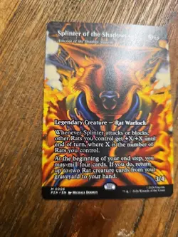 MTG Splinter of the Shadows - Ashcoat of the Shadow Swarm (Borderless) - TMNT - Image 3