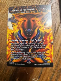 MTG Splinter of the Shadows - Ashcoat of the Shadow Swarm (Borderless) - TMNT - Image 4