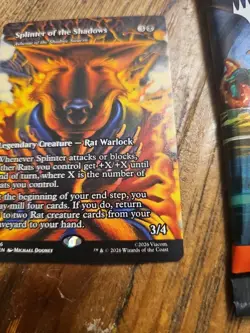 MTG Splinter of the Shadows - Ashcoat of the Shadow Swarm (Borderless) - TMNT - Image 5