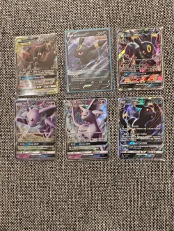 Lot Of 6- Umbreon GX And Espeon GX 2017-2022 Pokemon Cards Tag Team - Image 1