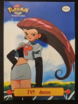 Jesse TV9 Topps Series 1 TV Animation Edition Black Label Pokemon TCG 1999 MP - Image 1