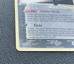 2007 GERMAN POKEMON EX POP SERIES 5 UMBREON GOLD STAR NACHTARA 17/17 LP/NM! - Image 5