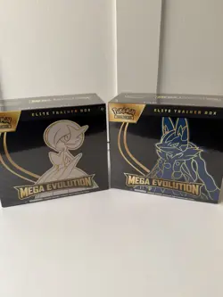 Pokemon TCG Mega Evolution Elite Trainer Box ETB Lot of 2 Lucario and Gardevoir - Image 1