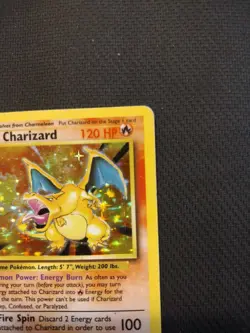 Pokemon 1995 base set Charizard 4/102 - Image 3