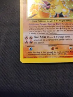 Pokemon 1995 base set Charizard 4/102 - Image 4
