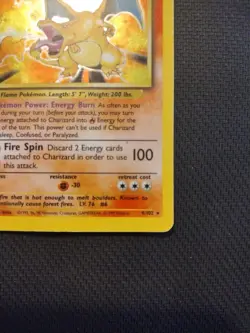 Pokemon 1995 base set Charizard 4/102 - Image 5