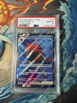 2025 POKEMON JTG EN-JOURNEY TOGETHER ULTRA RARE #175 N'S ZOROARK EX PSA 10 - Image 1