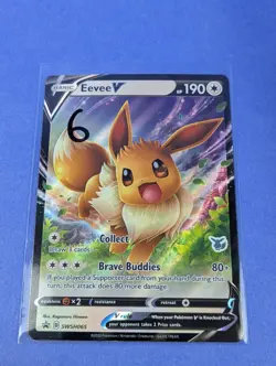 Eevee V - SWSH065 - Holo Promo Eevee Stamp Battle Academy: 2022 - Pokemon - LP - Image 3