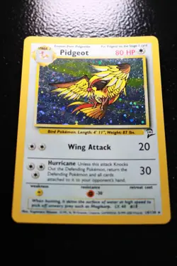 Pokemon TCG Pidgeot Base Set 2 14/130 Holo Unlimited Holo Rare NM - Image 1