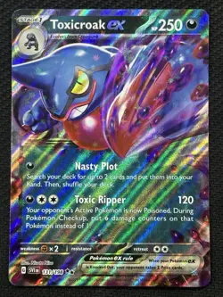 Pokemon Toxicroak ex 131/198 SV01 Scarlet & Violet Double Rare Holo 250HP - Image 1