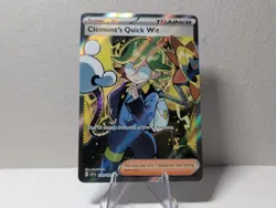 Pokemon Clemont's Quick Wit Ultra Rare Trainer Full Art Holo 229/191 Sv08 Eng - Image 1