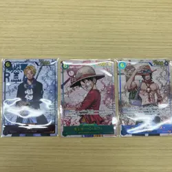 One Piece Card Same Day Ace Luffy Sabo Three Brothers - Image 1