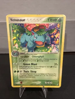 2006 Pokemon - Venusaur Non Holo Rare - EX Crystal Guardians 28/100 - Image 1