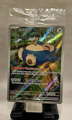 Pokemon SNORLAX 151 SV Black Star Promo # 051 English SEALED NEAR MINT - Image 1