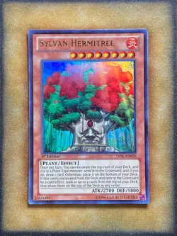 Yugioh Sylvan Hermitree LVAL-EN020 Ultra Rare 1st Ed LP - Image 1