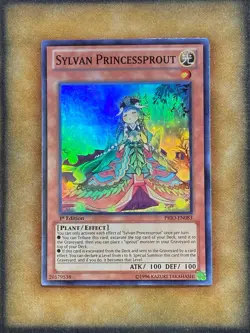 Yugioh Sylvan Princesssprout PRIO-EN083 Super Rare 1st Ed NM - Image 1