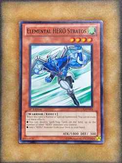 Yugioh Elemental HERO Stratos LCGX-EN024 Common 1st Ed LP - Image 1