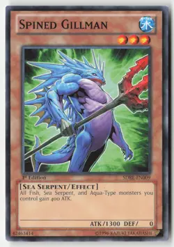 Yugioh - Spined Gillman SDRE-EN009 1st Edition - Structure Deck: Realm of the Se - Image 1