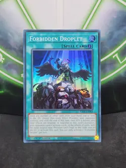 Yugioh Forbidden Droplet RA01-EN064 Super Rare 1st Edition NM - Image 1