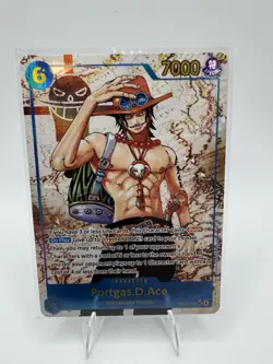 One Piece Carrying on His Will Portgas D Ace Alt Art OP13-119 SEC - Image 1