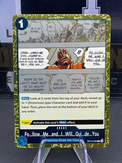 Fo…llow…Me…and…I…Will…Gui…de…You OP10-059 (R) Rare Royal Blood One Piece CCG - Image 1