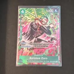 One Piece TCG OP-15/EB04 Roronoa Zoro OP13–037 Treasure Rare - Image 1