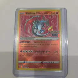 Radiant Charizard Pokemon Go 011/078 Holo Radiant Rare NM - Image 1