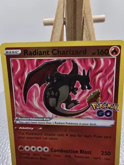 Pokemon TCG Radiant Charizard Holo Card Pokemon Go, 011/078, NM/M - Image 2