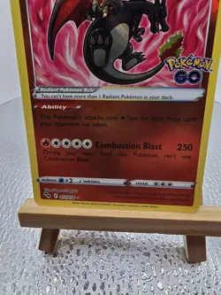 Pokemon TCG Radiant Charizard Holo Card Pokemon Go, 011/078, NM/M - Image 3