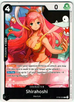 SHIRAHOSHI ST08-006 COMMON MONKEY D. LUFFY - ONE PIECE CARD GAME - Image 1