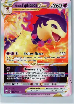 Hisuian Typhlosion VSTAR 54/189 Rare Holo VSTAR | Astral Radiance | Pokemon Card - Image 1