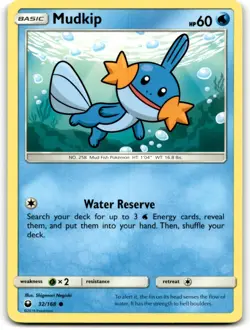 2018 Sun & Moon - Celestial Storm Pokemon Trading Card #32 Mudkip - Image 1