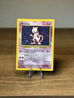 Pokemon - Mewtwo Holo Rare Card Base Set 10/102 - Image 1