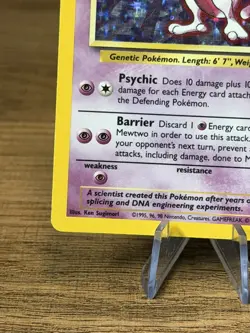 Pokemon - Mewtwo Holo Rare Card Base Set 10/102 - Image 3