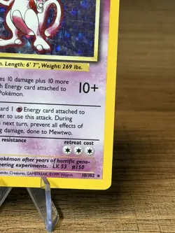 Pokemon - Mewtwo Holo Rare Card Base Set 10/102 - Image 4