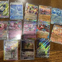 Lot Of 13 EX Pokemon Cards From Mega/Scarlet Era NM Condition - Image 1
