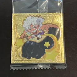 One Piece Card One Piece Seal Wafer 12 Goldfront Luffy Back Sec1 - Image 1