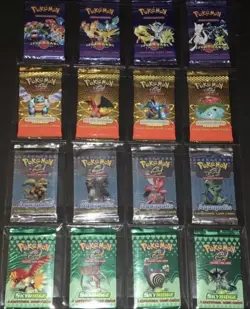 x6 Pokemon TCG Factory Sealed Booster Packs Premium Card Lot Modern/Vintage Sets - Image 1
