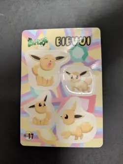 Pokemon Cards Bandai Sealdass 1999 Fancy Graffiti Eevee #17 pocket monster - Image 1