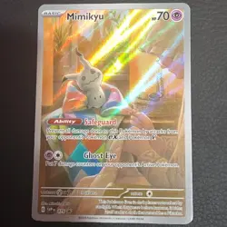 Pokemon Mimikyu SVP 075 SV Black Star Promos Promo Full Art Holo 70 HP Card - Image 1