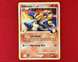 Infernape Pokemon TCG Rising Rivals Non-Holo Uncommon Card #43/111 NM - Image 1