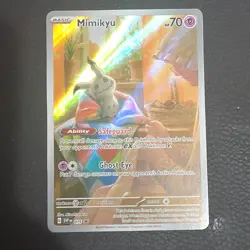 Pokemon Mimikyu 075 Scarlet & Violet Promo Full Art Holo 70 HP Card - Image 1