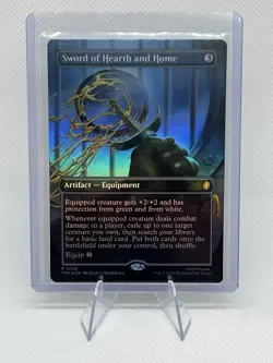 Sword of Hearth and Home Borderless Commander TMNT Foil Promo 0136 MTG TMC EN - Image 1
