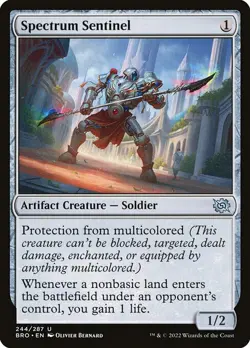 NM Spectrum Sentinel, MTG, The Brothers' War, Magic the Gathering, 244 - Image 1
