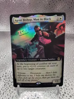 Agent Bishop, Man in Black (Extended Art) Teenage Mutant Ninja Turtles Foil - Image 1