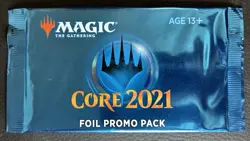 Magic the Gathering MTG Core Set 2021 Foil Promo Pack Factory Sealed - Image 1